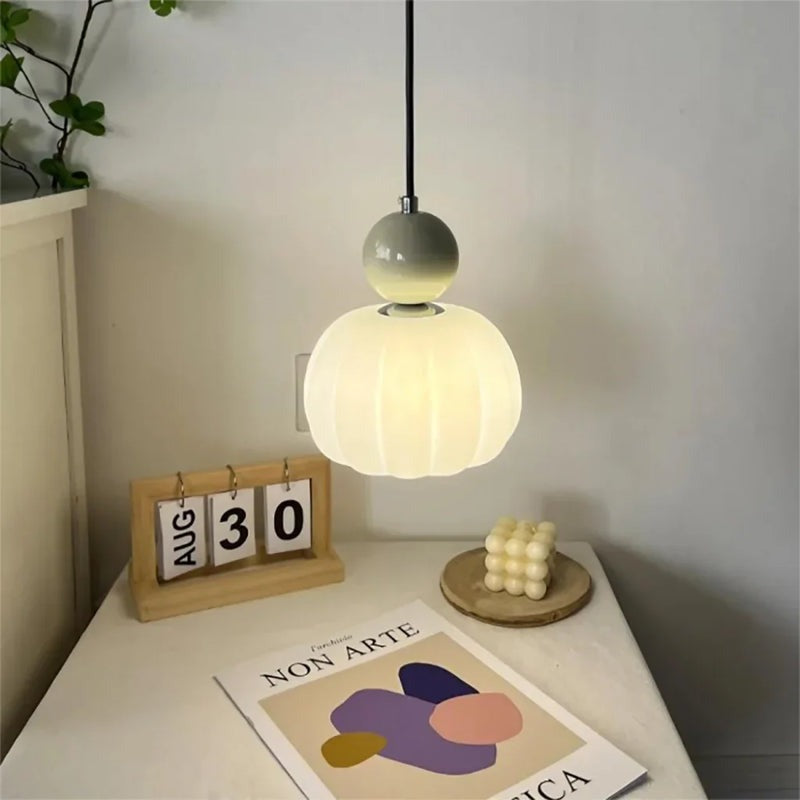 Scout Creme Art Deco Hanglamp voor in de Slaapkamer - hanglampen - zijaanzicht