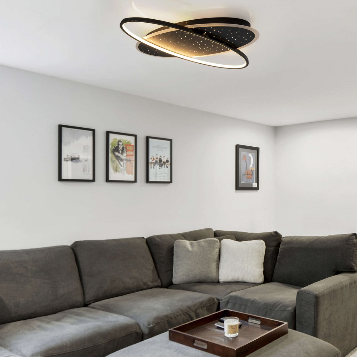 Näve Leuchten - LED Plafondlamp "Stelaris" - plafondlampen - zijaanzicht