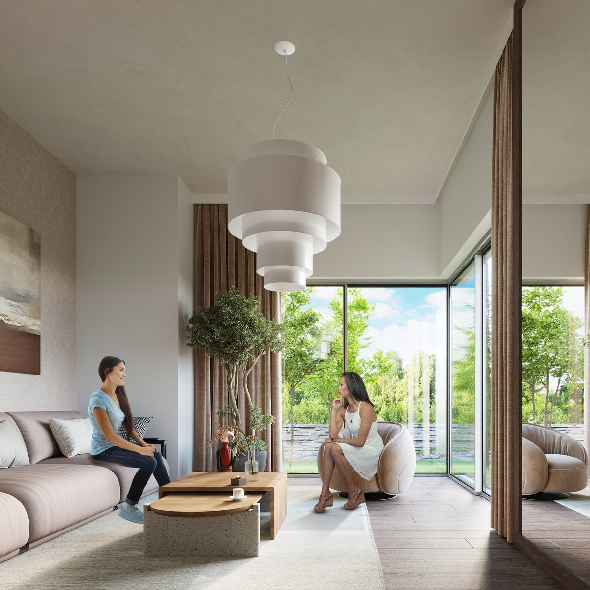 Lightinup Srl - Reflexion 80 Witte Kroonluchter - hanglampen - afmetingen