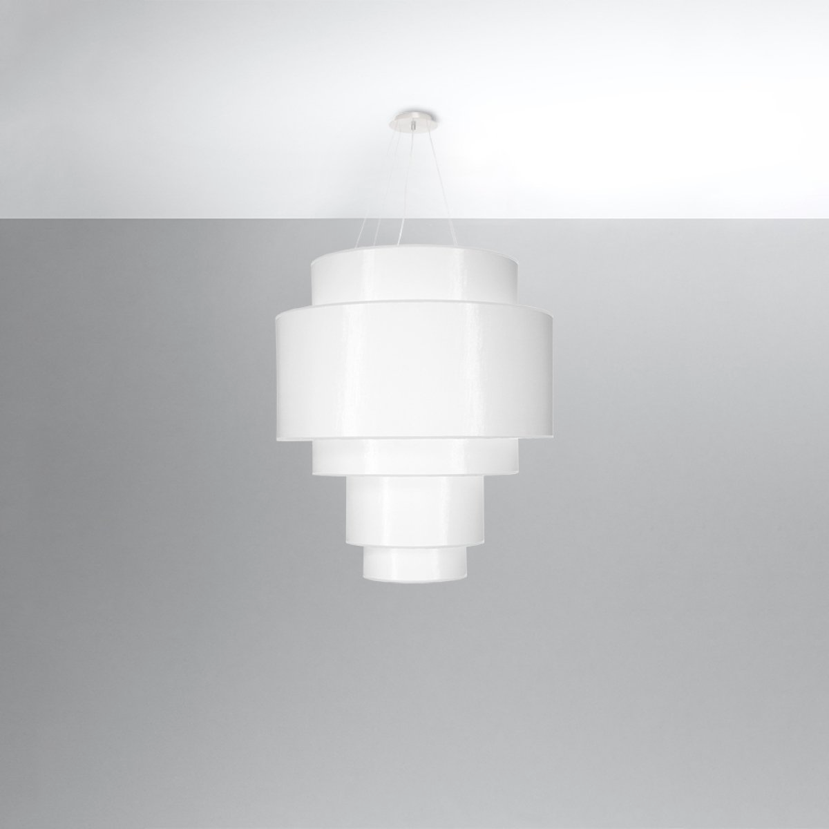 Lightinup Srl - Reflexion 80 Witte Kroonluchter - hanglampen - zijaanzicht