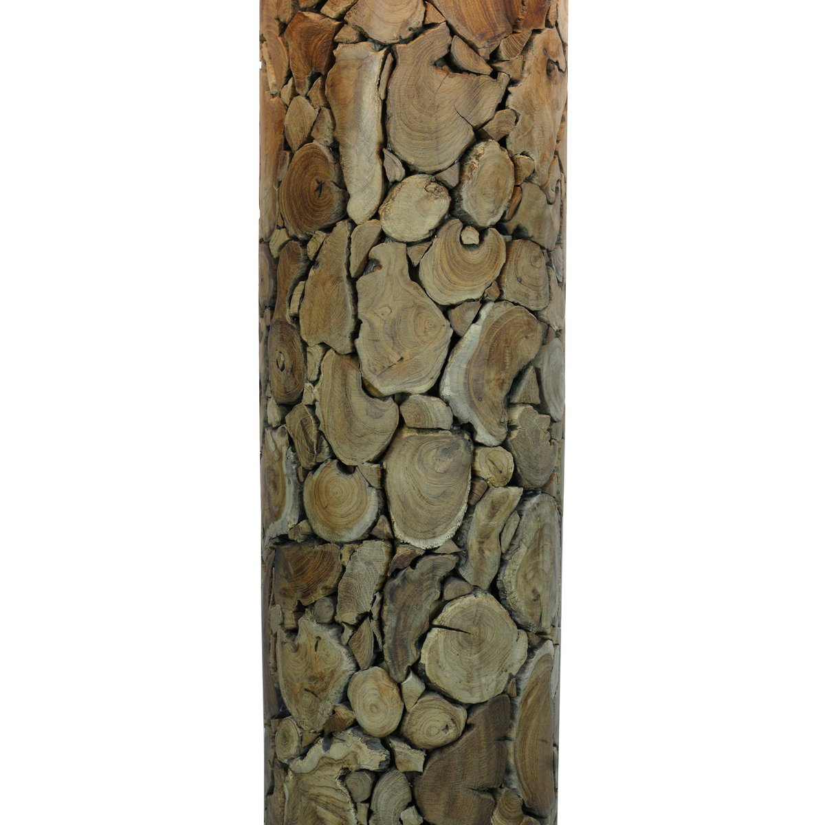 Salesfever - Vloerlamp Drijfhout Naturel/Wit - vloerlampen - in de kamer