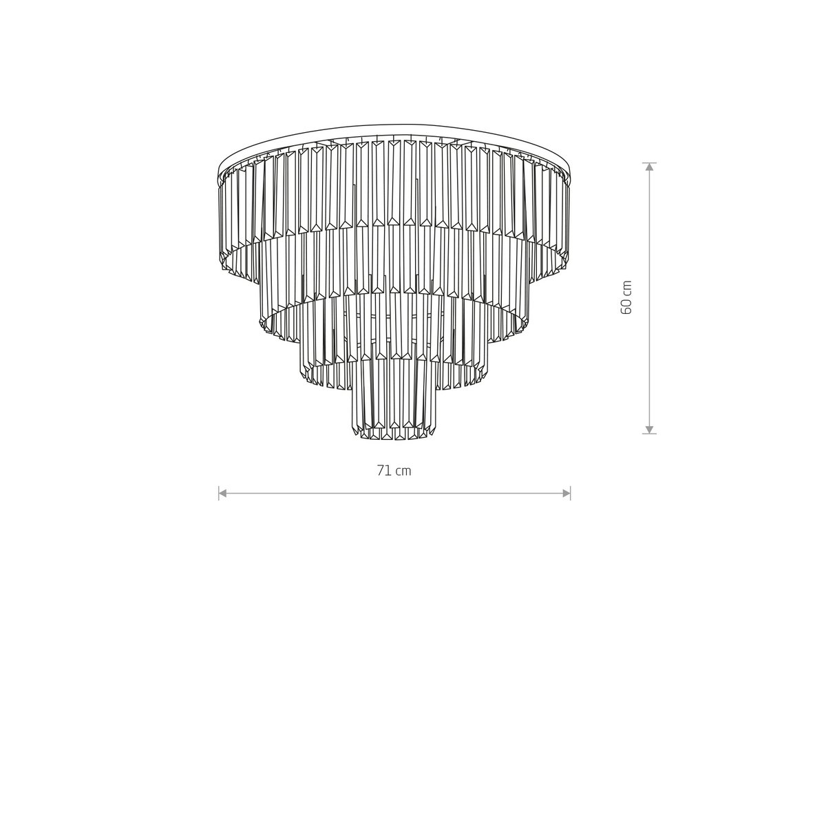 Huber-meubels - Cristal L Plafond - plafondlampen - detail
