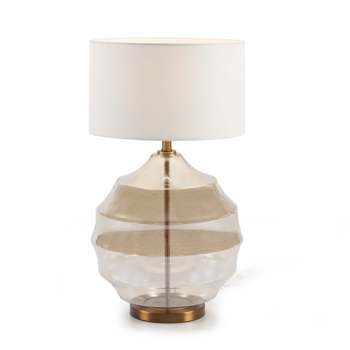 Alexandra Thai - Dessertlamp zonder scherm 40X20X53 Ambar kristal/gouden metaal - tafellampen - sfeerbeeld