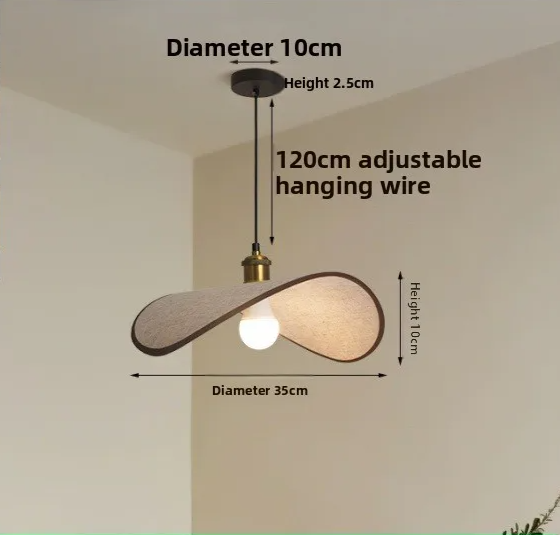 ZenAura Wabi-Sabi Strohoed Hanglamp - hanglampen