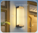 SolarSteel Wall Lamp – Solar-powered Outdoor Lamp in Stainless Steel