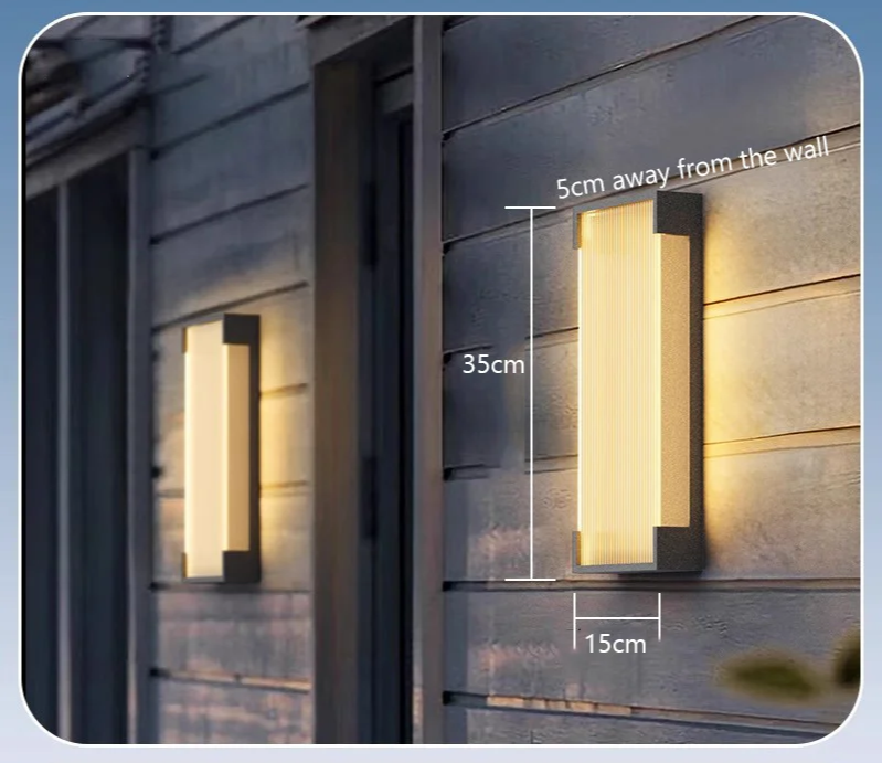 SolarSteel Wall Lamp – Solar-powered Outdoor Lamp in Stainless Steel