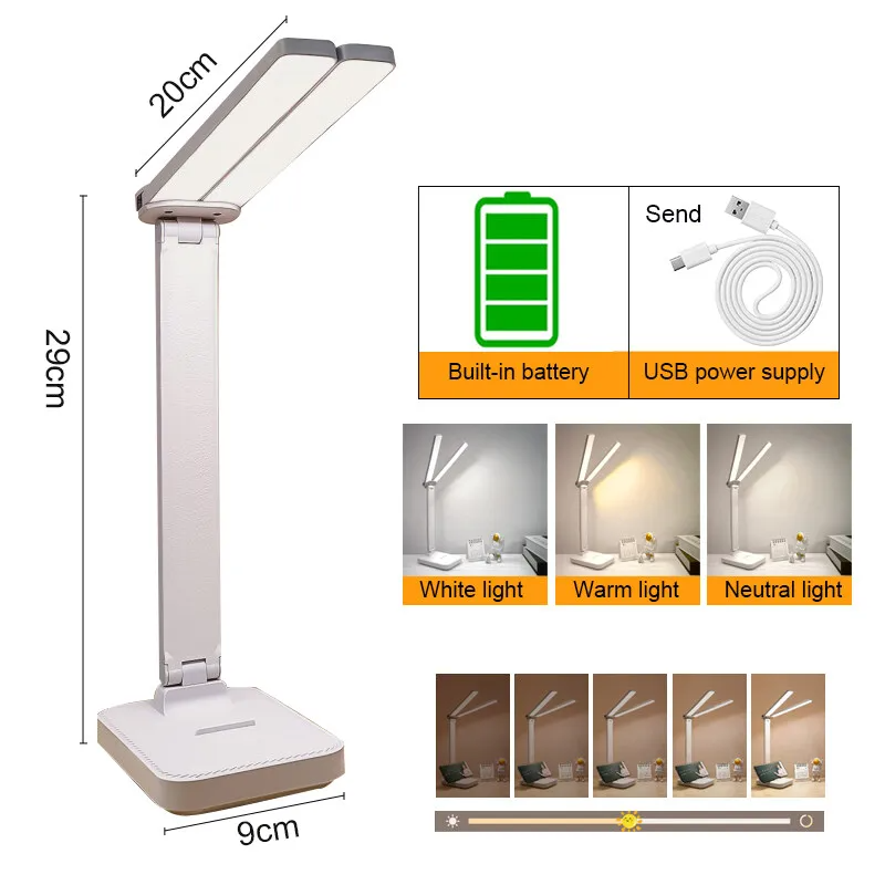 LumoFlex – Oplaadbare LED Bureaulamp met Touchbediening & Vouwbaar Design - tafellampen - in de kamer