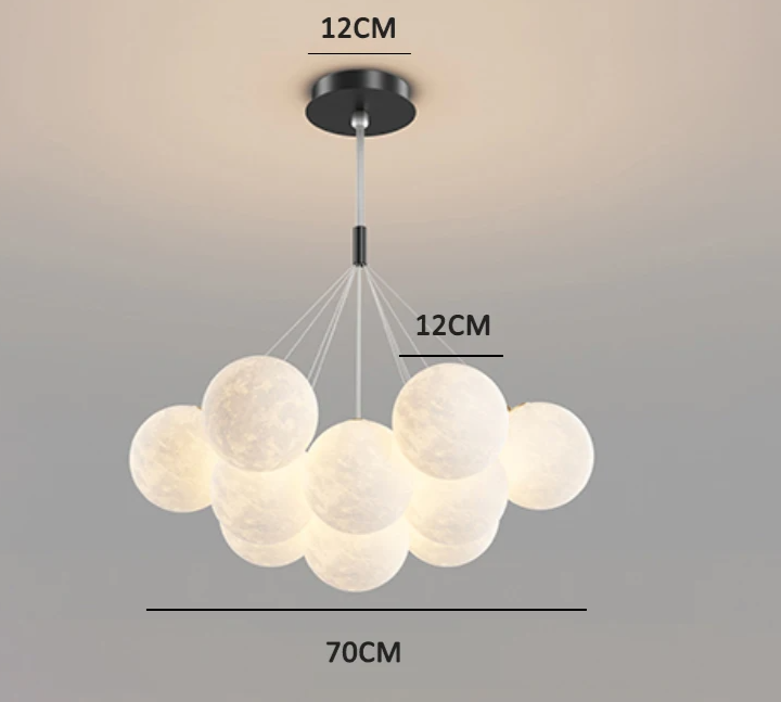DreamGlow KidsChandelier – Moderne 3D-Print Kinderkamer Hanglamp - hanglampen - close-up