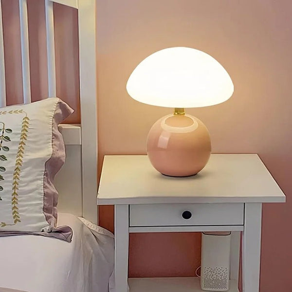 Franse Room Champignon Lamp - tafellampen - sfeerbeeld