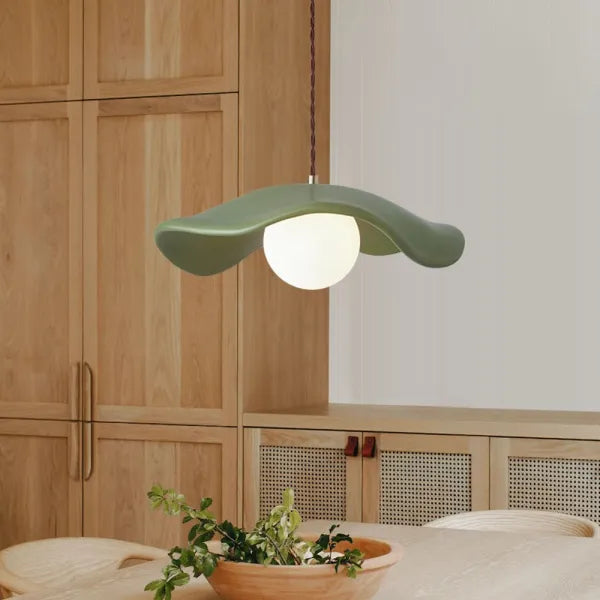 Creatieve Wabi Sabi Eetkamer Hanglamp Met Lotusbladeren - hanglampen - gemonteerd