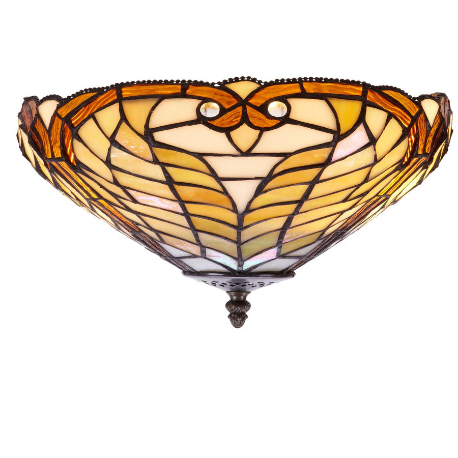 Alexandra Lighting - Ceiling Fixture Mounted to the Ceiling with Tiffany Lampshade Diameter 45cm Dalí Series