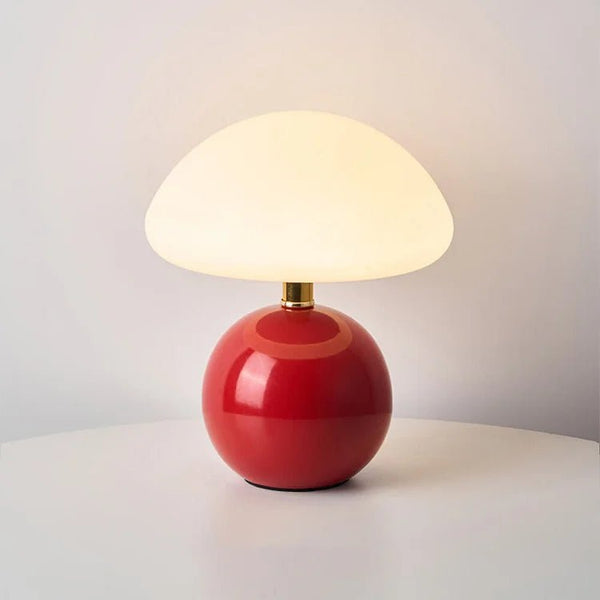 Franse Room Champignon Lamp - tafellampen - close-up