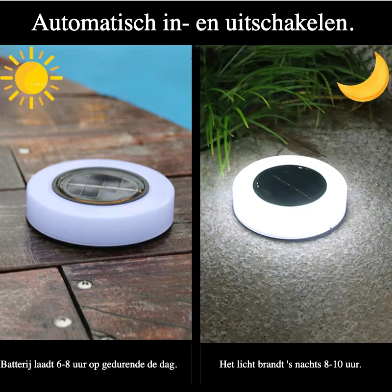 Moderne Zonne-Energie LED Tuinlamp - buitenverlichting - in de kamer