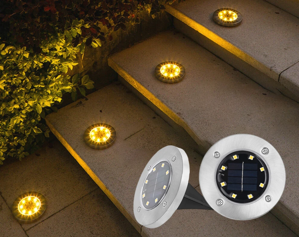 SunStep Solar LED Grondspots – 4-delige Set - buitenverlichting - detail