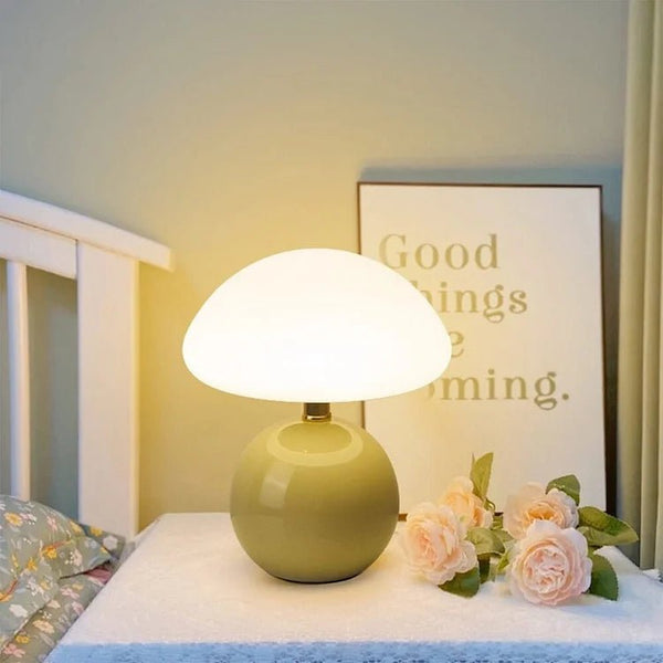 Franse Room Champignon Lamp - tafellampen - gemonteerd