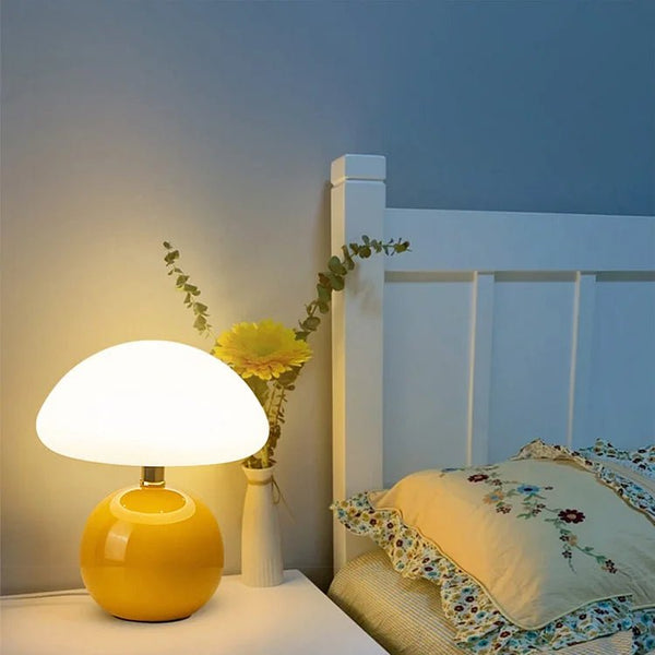 Franse Room Champignon Lamp - tafellampen - verlicht