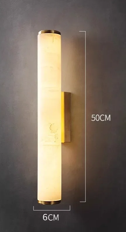 Auralis Lux – Minimalistische Wandlamp van Koper & Marmer - wandlamp