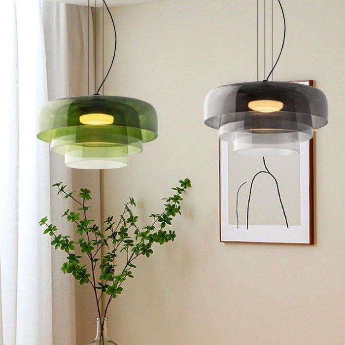Glazen Plafondlamp Met Historische Charme en Moderne Functionaliteit - plafondlamp - sfeerbeeld