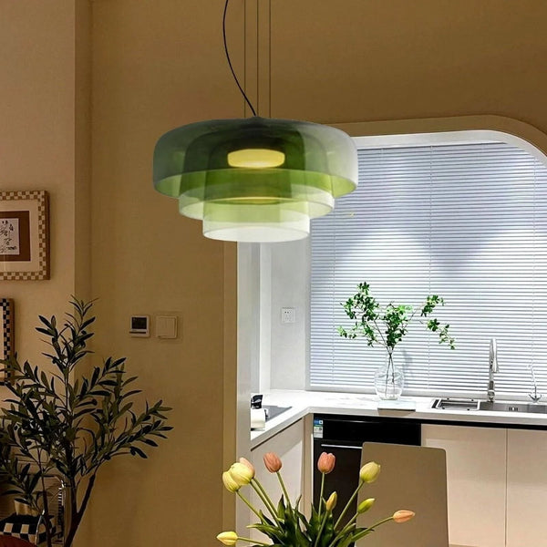 Modern Norwegian Glass Pendant Lamp