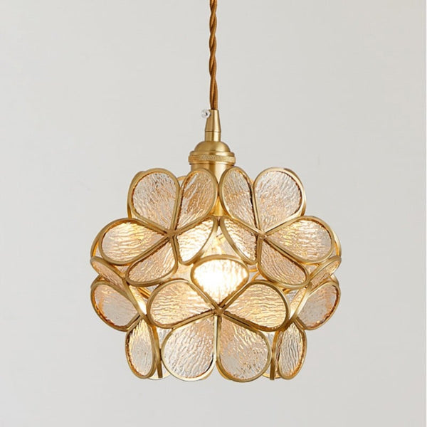 Glazen Hanglamp In De Vorm Van Een Bloem - hanglampen - sfeerbeeld