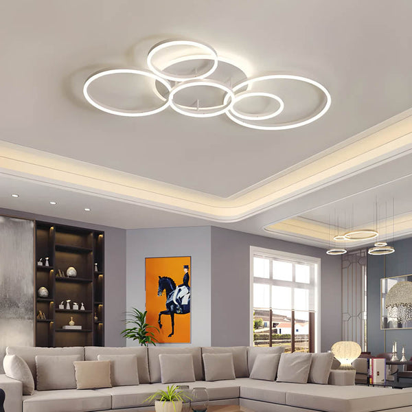 Unieke en Moderne Led-Plafondlamp - plafondlamp - sfeerbeeld