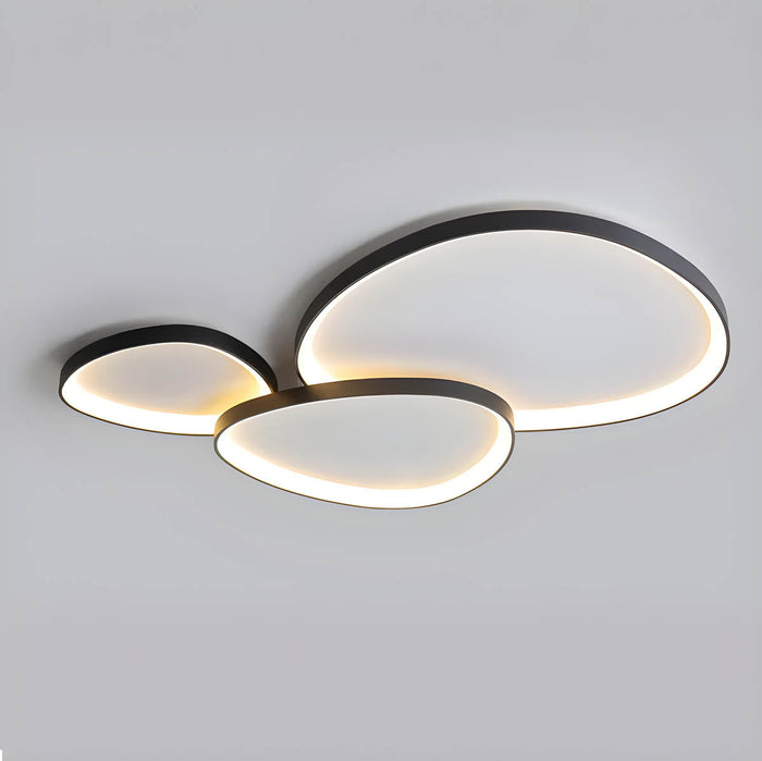 Dauwkleurige Driedelige Plafondlamp - plafondlamp