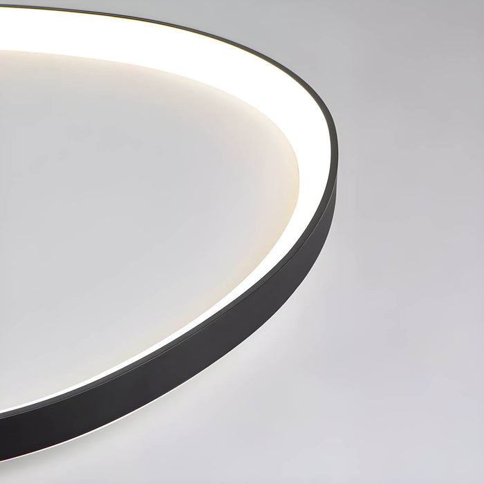 Dauwkleurige Driedelige Plafondlamp - plafondlamp - detail