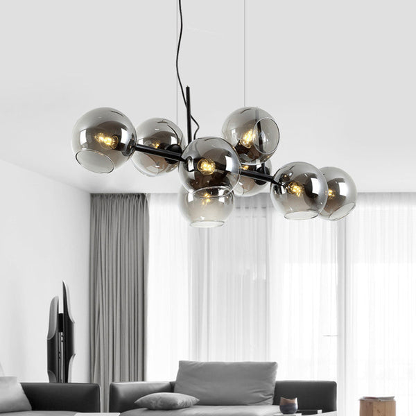 Moderne Minimalistische Kroonluchter Eettafel - hanglampen - sfeerbeeld
