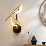 Modern Wall Lamp in the Shape of Birds