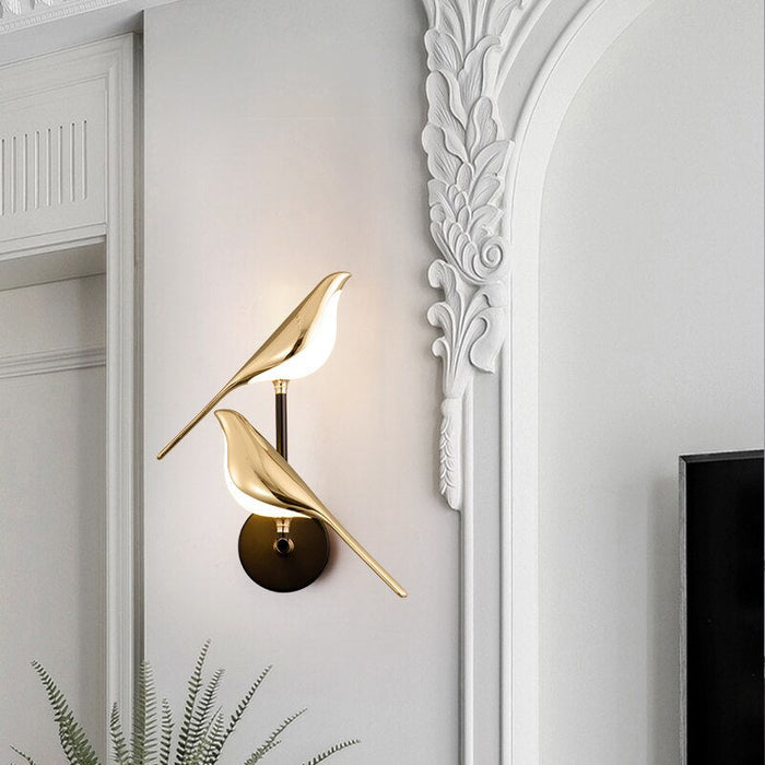 Moderne Wandlamp In De Vorm Van Vogels - wandlampen - afmetingen