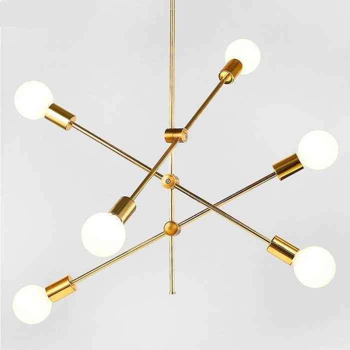 Moderne Plafondlamp van Aluminium - plafondlamp - zijaanzicht