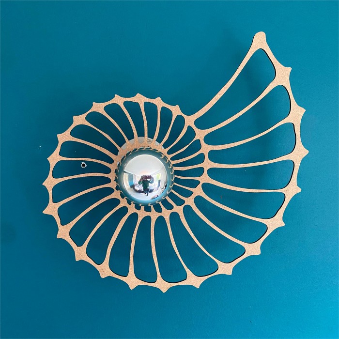 Nautilus Schelp Ontwerp Decoratieve Wandlamp - wandlampen - close-up