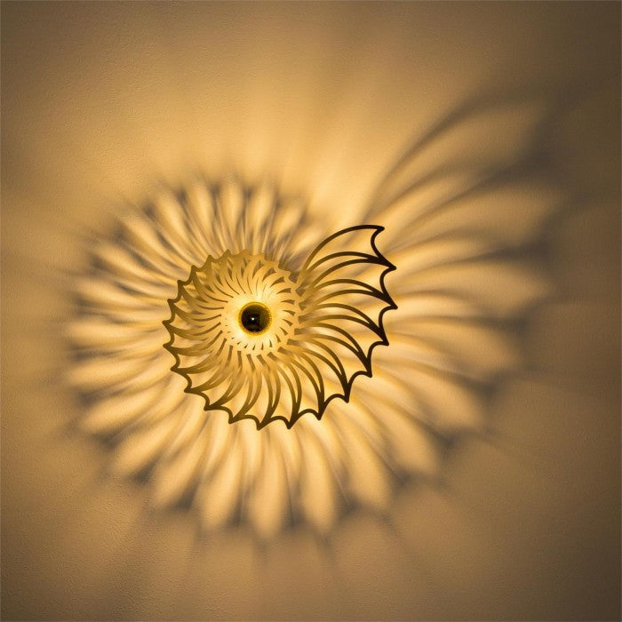 Nautilus Schelp Ontwerp Decoratieve Wandlamp - wandlampen - detail