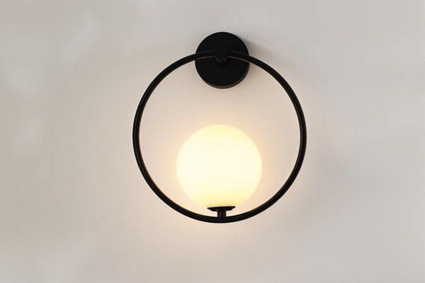 Wandlamp Voor In De Slaapkamer Van Metaal en Glas - wandlampen - afmetingen