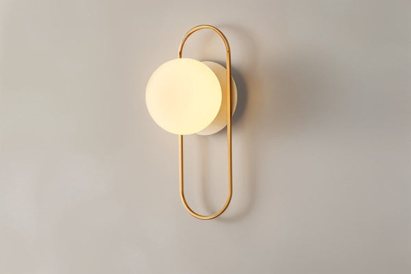 Wandlamp Voor In De Slaapkamer Van Metaal en Glas - wandlampen - verlicht