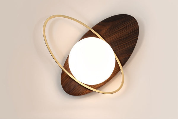 Wandlamp Voor In De Slaapkamer Van Metaal en Glas - wandlampen - in de kamer