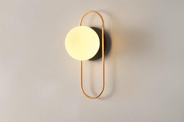 Wandlamp Voor In De Slaapkamer Van Metaal en Glas - wandlampen - afmetingen