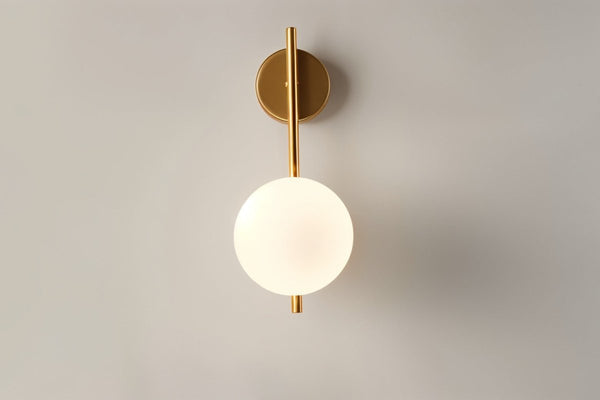 Wandlamp Voor In De Slaapkamer Van Metaal en Glas - wandlampen