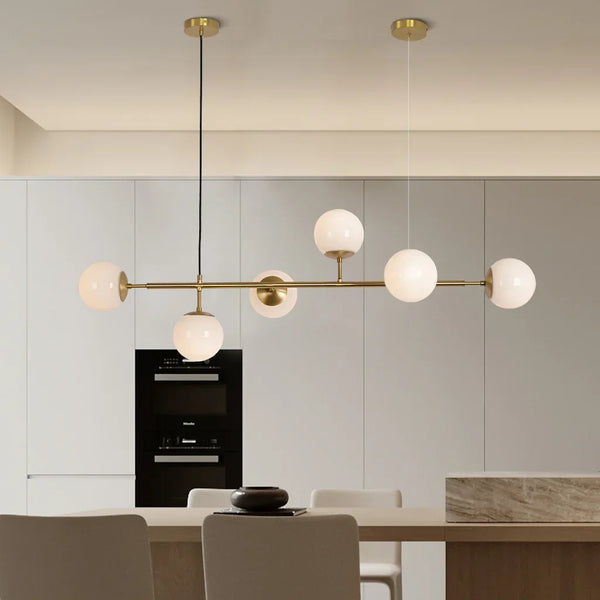 Glazen Bol Hanglamp - hanglampen - sfeerbeeld