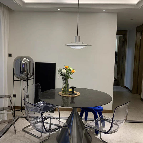 Scandinavische Moderne Hanglamp Van Aluminium - hanglampen - gemonteerd