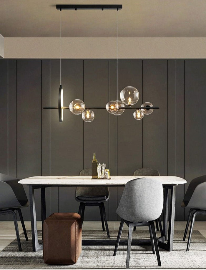 Macrosoom | Luxe Hanglamp Van Geblazen Glas - hanglampen - close-up