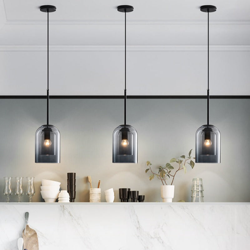 Mica Mid-Century Hanglampen Met Dubbel Glas - hanglampen - verlicht