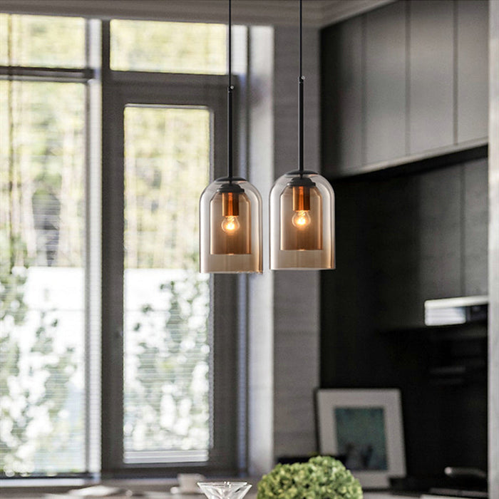 Mica Mid-Century Hanglampen Met Dubbel Glas - hanglampen - afmetingen