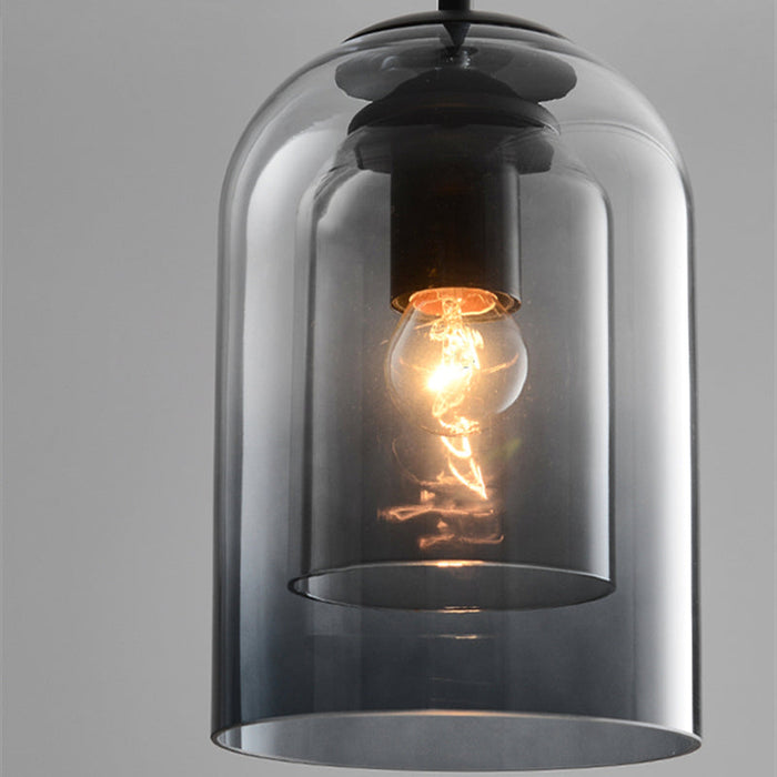 Mica Mid-Century Hanglampen Met Dubbel Glas - hanglampen - in de kamer
