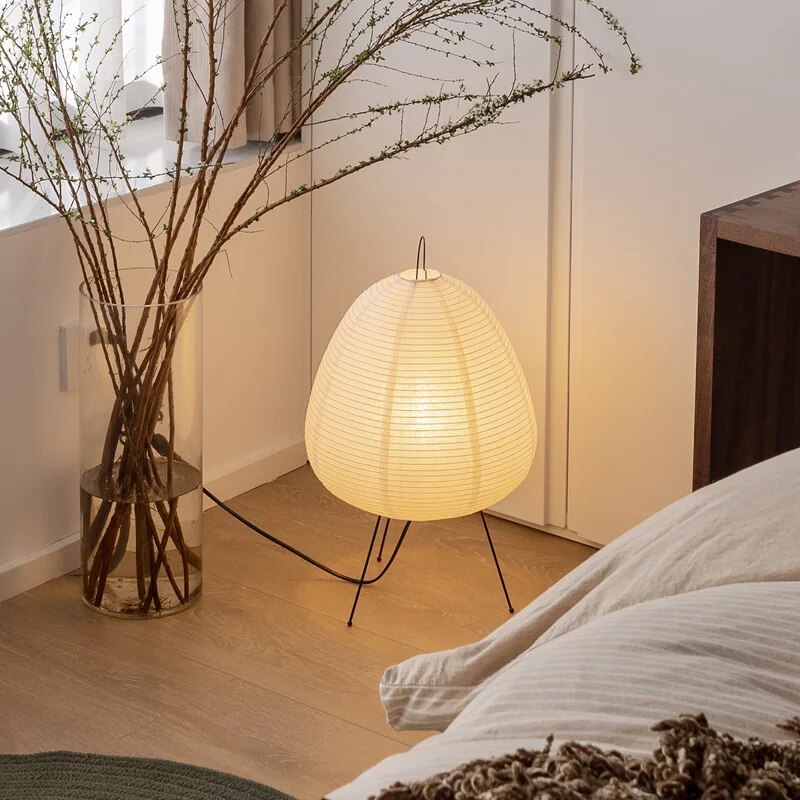 Japanse Lamp Gemaakt Van Rijstpapier - tafellampen - gemonteerd