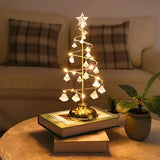 Crystal Table Lamp in the Shape of a Charming Christmas Tree