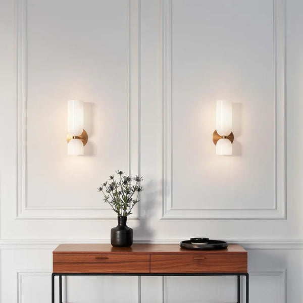 Dubbele Kop Glazen Wandlamp Led Sconce - wandlampen - detail