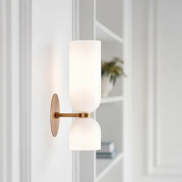Dubbele Kop Glazen Wandlamp Led Sconce - wandlampen - zijaanzicht