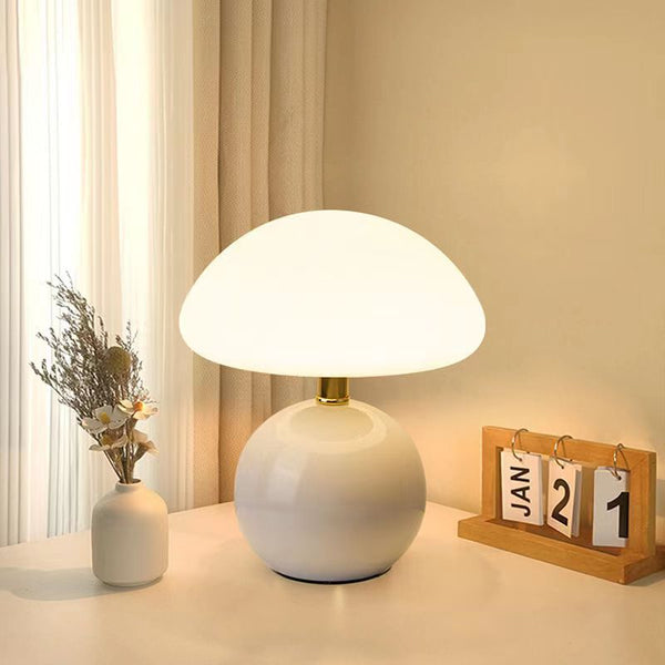 Franse Room Champignon Lamp - tafellampen - afmetingen