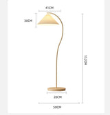 Modern LED fabric floor lamp